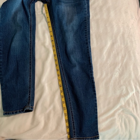 Kensie Sz 8/29 Effortless Ankle Mid Rise Dark Blue Straight Jeans - Picture 9 of 10